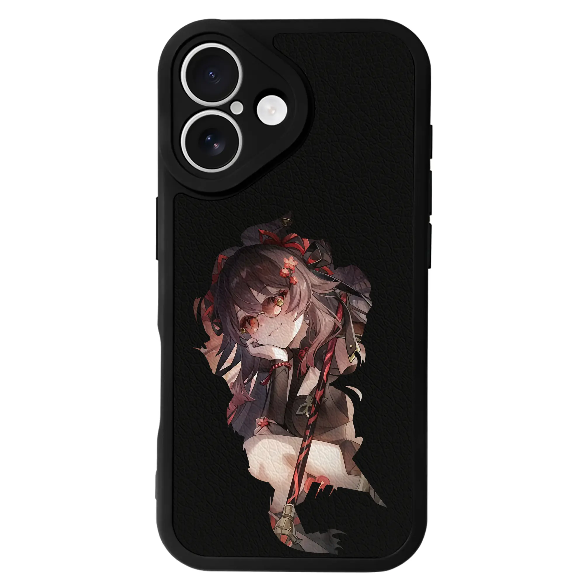 原 神 グッズ フータオ - IPhone 16シリーズ対応 ・ シリコンスマホケース ・ レザー調 ・ 高精度フィット ・ 耐衝撃 ・ ワイヤレス充電対応 ・ 精密カット